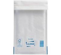 Pochette à bulles d'air kraft blanc 120 x 210 mm MailLite 92 g - Carton de 200 - Blanc - Jovipack Blanc G