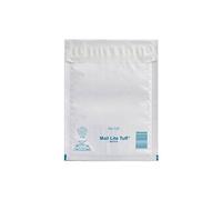 Pochette à bulles d'air plastique blanc 150 x 210 mm Mail Tuff - Carton de 100 - Blanc -