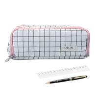 Pochette À Crayons Simple Divisé Fermeture Éclair Lisse Stylos Règle | Trousse De Papeterie Pour Étudiants Stylos Règle Ciseaux Pour Étudiants Enseignants Artistes École Bureau
