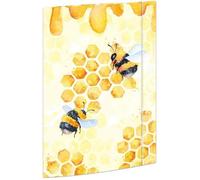 Pochette à dessins - RNK Verlag - Honey - A4 - 3 rabats - Élastique de fermeture - Carton solide