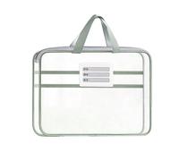 Pochette à documents en maille avec fermeture éclair pour bureau/école | Pochette en maille nylon durable et transparente pour organiser parfaitement les dossiers des étudiants Vert