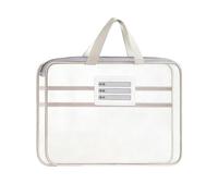 Pochette à documents en maille avec fermeture éclair pour bureau/école | Pochette en maille nylon durable et transparente pour organiser parfaitement les dossiers des étudiants Rose