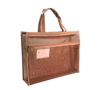 Pochette à Documents zippée en Poignée, Fermeture Éclair, Tote, Organiseur | Organiseur À Fournitures Transparent Pour affiches, dessins, , croquis, rangement, école,