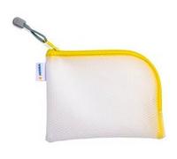 Pochette à fermeture à zip 'Mesh Bags', A6, vert