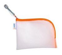 Pochette à fermeture à zip 'Mesh Bags', A7, vert