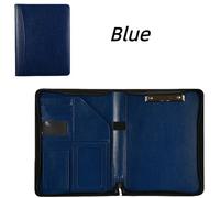 Pochette à fermeture éclair A4 - Pochette à pince A4 - Bloc-notes - Porte-documents avec rangement et porte-stylo - Pochette de