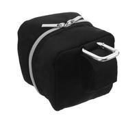 Pochette à Outils de Ceinture Noir, pour Niveau | Oxford et Métal, Coutures Doubles, Clips pour Stylo, Usage Maçon et Charpentier, Carabiner