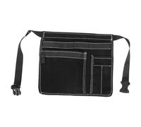 Pochette à Outils D'électricien, Ceinture Réglable 3 Poches, Noir | Oxford Robuste, Maille Respirante, Boucles Métal, Compartiments Séparés, pour Câbles et Tournevis