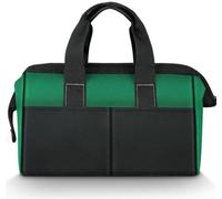 Pochette à outils Ibenzoa® : 31 x 17 x 22 cm – Pochette à outils professionnelle en polyester Oxford 1680D à 5 couches, imperméable, avec une poche intérieure et 5 poches extérieures