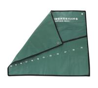 Pochette à Outils Multifonctionnelle en Toile Enroulable Verte | Canvas, Sangles de Liaison Intégrées, Rangement pour Clés et Main-d’œuvre, Format Portable