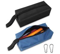 Pochette à outils, petite, vide, étanche, sac à outils portable, sac de rangement multifonctionnel, multifonction, résistant à l'usure (25 x 9 x 8 cm, polyester)