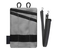 Pochette à outils portable avec fermeture éclair et bandoulière, gris clair | Organiseur de poche pour homme - Petit outil, carte, pièces de monnaie, clés, travail, voyage