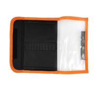 Pochette à Outils Portable en Toile Poignée, 10 Rangements | DIY et Loisirs Créatifs, Grosse Capacité pour Accessoires et Embouts, Présent Saint-valentin pour Homme