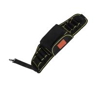Pochette à Outils pour Charpentier, Banane Oxford Noir Réglable | Grosse Capacité, Usage Rénovation et Menuiserie, Design Simple et Pratique, Port Confortable