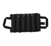 Pochette à Outils pour Rangement 6 Poches Zippées en Toile Noire | Format Compact et Portable, Structure Résistante à L’usure, Organisation pour Outils et Accessoires
