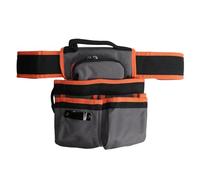 Pochette à Outils, Sac de Ceinture d'électricien avec Pince, Tissu Oxford Robuste Multi-Poches pour menuisiers et rénovation de l'habitat Gris Orange YB-020