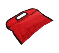 Pochette à Outils Zippée en Oxford Rouge, Légère et Portable | Rangement Bricolage Simple, Tissu Résistant à L'usure, Format Pratique, Design Délicat pour Atelier et Déplacements