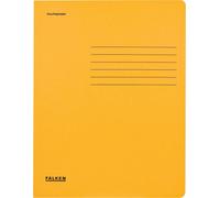 Pochette à rabats A4 en carton 320 g/m² avec 3 rabats, jaune, lot de 25 pièces