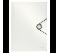 Pochette à rabats Leitz 45631001 format A4 polypropylène blanc 235x320mm épaisseur 8mm