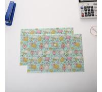 Pochette A4 En Pp Pour Dossiers, Dessins Animés, Animaux, Dinosaures, Éléphants, Moutons, Papier, Fournitures Scolaires Et De Bureau, 1 Pièce
