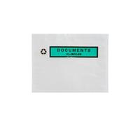 Pochette adhésive porte-document documents ci-inclus 162 x 120 mm - Boîte de 250 - Blanc