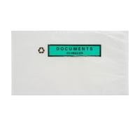 Pochette adhésive porte-document "documents ci-inclus" 228 x 120 mm - Boîte de 250