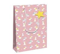 Pochette cadeau, 16x22cm, Père Noël - Multicolore