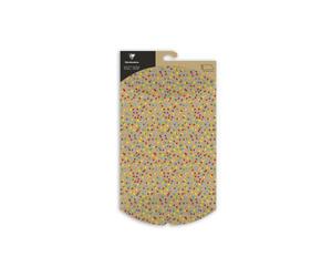Pochette cadeau clairefontaine pliable 30x40cm kraft motif pois multicolores