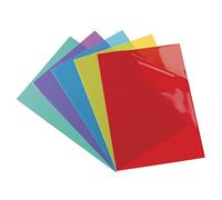 Oxford Chemises à coins plastiques A4 PVC 15/100e couleurs assorties – Paquet de 100
