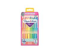 Pochette de 16 Stylos feutres Paper Mate Flair Océan Pointe moyenne 0,7 mm