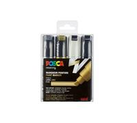 Posca Marqueur à pigment PC-8K Pointe large biseautée Étui de 4