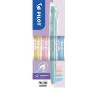 Pochette de 4 surligneursPilot - Frixion light soft - orange pastel / rose pastel / vert pastel / bleu pastel - Pointe biseautée