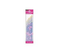 Pébéo Pochette de 6 pinceaux ronds polyamide 951150 Doré G