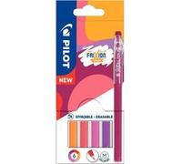 Pilot Stylo Frixion Ball Sticks Encre Effacable Pointe 0,7mm 6 Coloris Assortis Tons Chauds Pochette 6 Unites