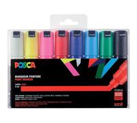 Pochette de 8 marqueurs Posca PC-8K | pointe large biseautée