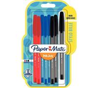 Pochette De 8 Stylos Bille Papermate Inkjoy 100 Pointe Coloris Assortis Classique