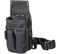 Pochette de ceinture en toile robuste 27 cm pour charpentier (petite | Plusieurs poches organisées, outil rapide d'accès, pas de recherche nécessaire, s'adapte à divers outils à main