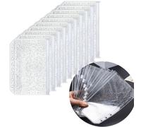Pochette de classeur à fermeture éclair en PVC transparent pailleté doré à 6 anneaux, options de tailles multiples 5/10 pièces A5/A6/A7, pochette d'insertion compatible avec classeur à 6 anneaux pour 