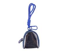 Pochette de présentation transparente pour badges avec corps en tissu Oxford, organisateur de rangement et sangle à clip pour le transport quotidien et la commande de Pochette de présentation de