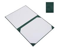 Pochette de Protection pour Certificat A4 Vert Rentrée Scolaire | Dossier de Documents Élégant, Protection Papier et Pvc, Coins Satinés, pour Étudiants et Récompenses