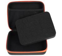 Pochette de Rangement 30 Compartiments pour Flacons D'huiles Essentielles | EVA Orange, Fermeture Zippée et Structure Compartimentée, Étui Portable Résistant aux Chocs