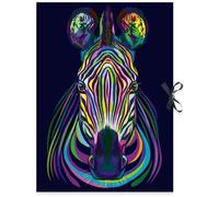 RNK Pochette de rangement à dessins 'Neon' – A2 44 x 62 cm, fluo, fermeture noire