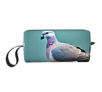 Pochette de rangement compacte à 4 imprimés de pigeons de dessin animé, sac de transport minimaliste, grande capacité pour le transport de protection