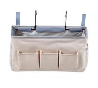 Pochette de rangement latérale de lit à suspendre avec cadre en fer de | Panier de rangement latéral de lit superposé pour télécommande, livres, tablettes, étudiants, locataires d'appartement