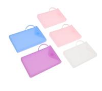 Pochette de Rangement Portable 5 Pièces Étanche en Silicone | Facile à Transporter, Résistance à Chaleur, Format Compact pour Rangement Simple Couleur Aléatoire