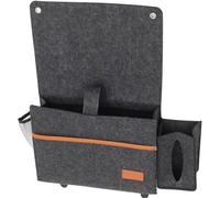 Pochette de Rangement pour Canapé en Feutre à Suspendre, Gris Foncé | Panier de Rangement à Suspendre pour Canapé, Rangement pour Télécommande Tv et Objets du Quotidien, Installation Facile,