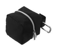 Pochette de Rangement pour Niveau, Ceinture, Chantier, noire | Tissu Oxford et Métal, Coutures Renforcées, Mousqueton, Poches Latérales, Porte-Crayons, Accès Sans Utilisation des Mains