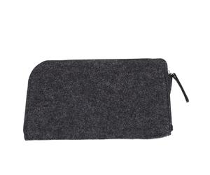 Pochette de Rangement pour Outils Simple Noir en Feutre | Fermeture Zippée, Format Compact, pour Accessoires Pâte à Modeler et Électronique