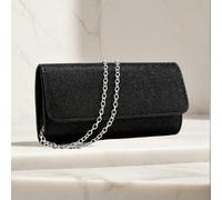 Pochette de soirée, design à rabat enveloppe, sac à main pour filles pour fête et mariage, pochette avec bandoulière chaîne, sac femme en velours à la mode UnicolorePolyamide