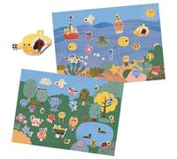 Pochette de stickers repositionnables avec décors Summertime - Djeco